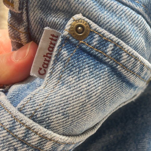 Carhartt loose fit blue jeans 36x30 100% cotton streetcore, utility, the trades - Picture 7 of 10